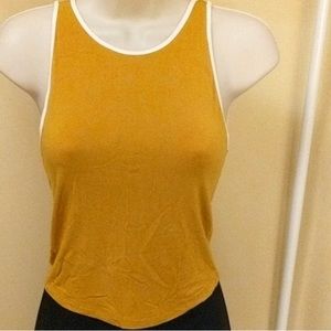 American eagle mustard yellow tank top